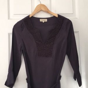 Plum colored fall dress